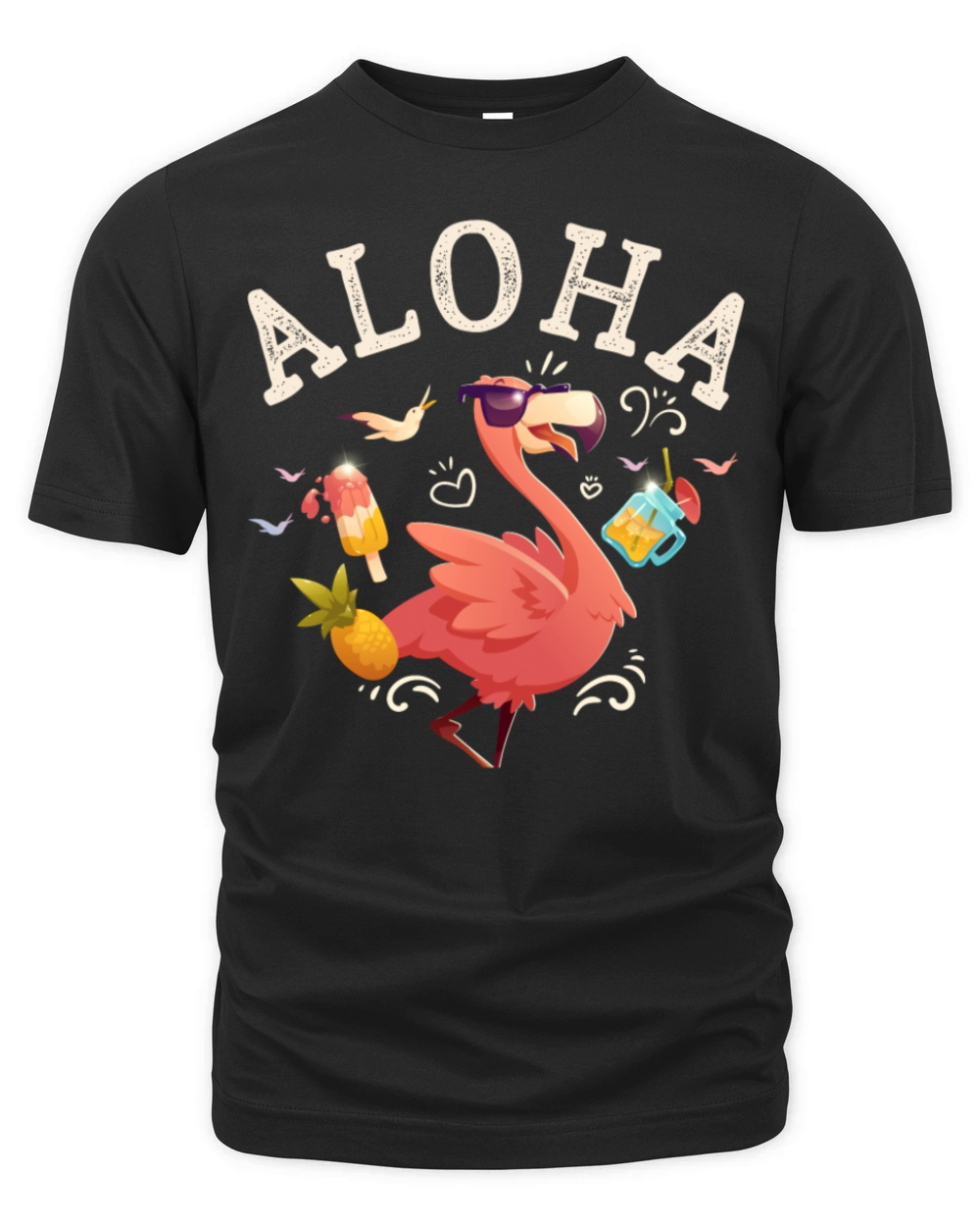 Aloha Beaches Tropical Hawaiian Summer Island Organic Unisex T-shirt