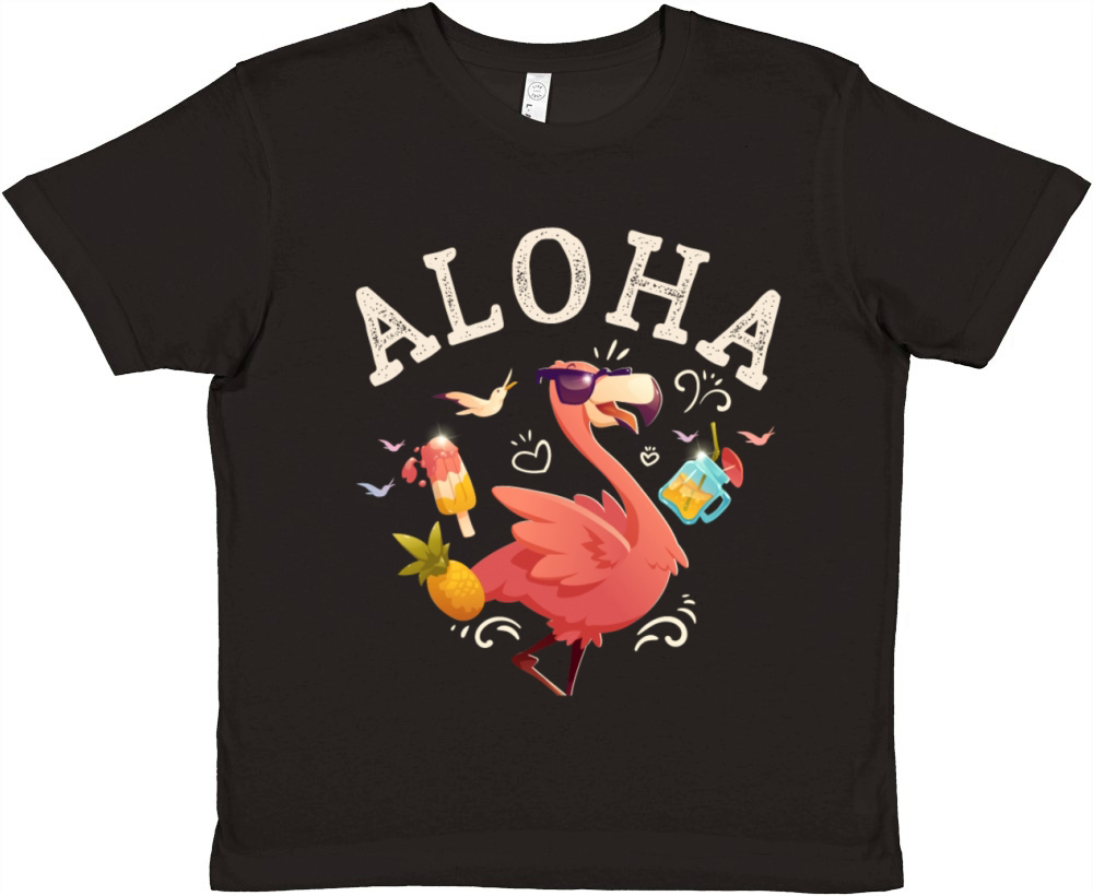 Aloha Beaches Tropical Hawaiian Summer Island Premium Kids Crewneck T-shirt
