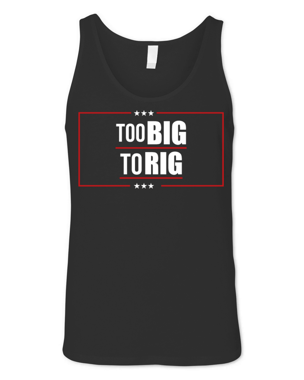 Too big to rig Trump portrait vintage Unisex Jersey Tank