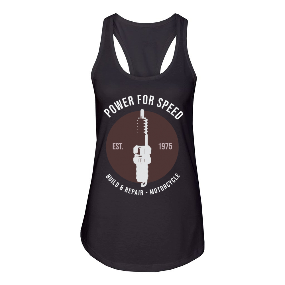 Power for Speed Women's Racerback Tank