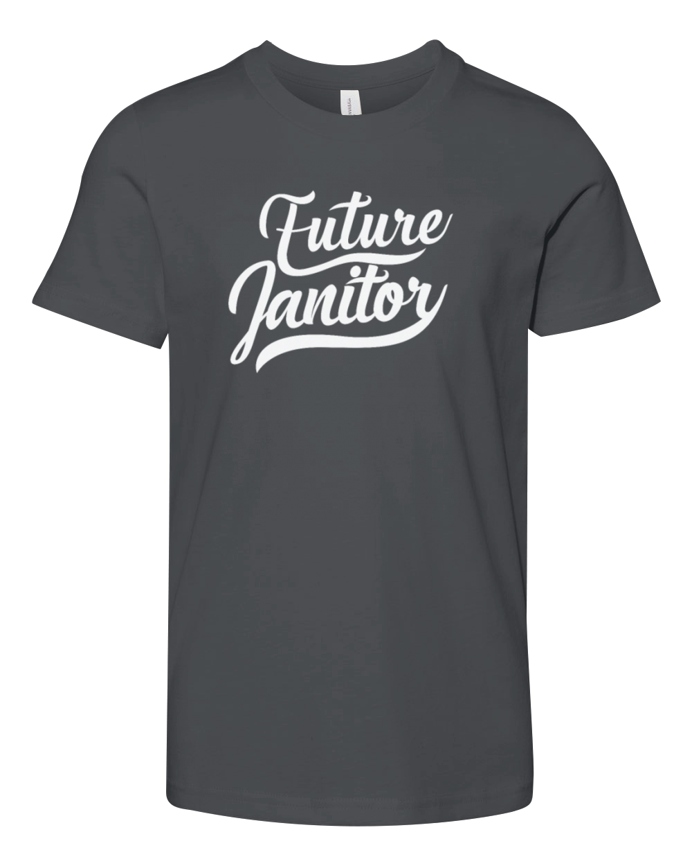 Future Janitor Profession Work Youth Unisex Jersey Tee