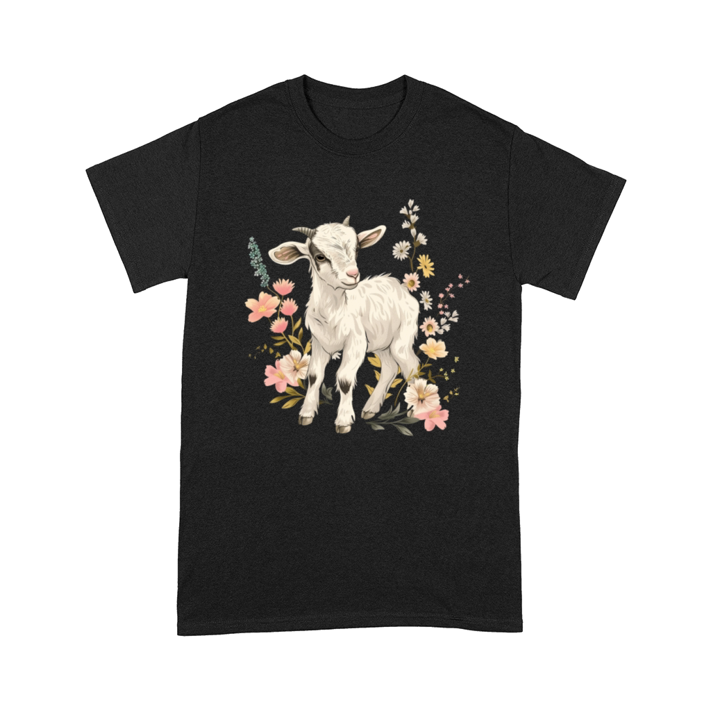 Goat Flowers Farmer Gift Comfort T-shirt