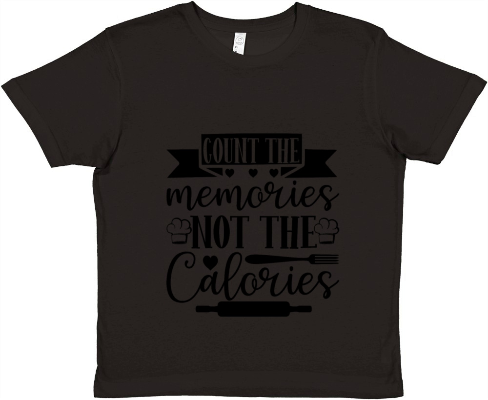 Count the Memories Not the Calories Premium Kids Crewneck T-shirt