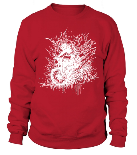 Bikerin Motorcycle Off-road Ride Splash Style Sweatshirt Unisex