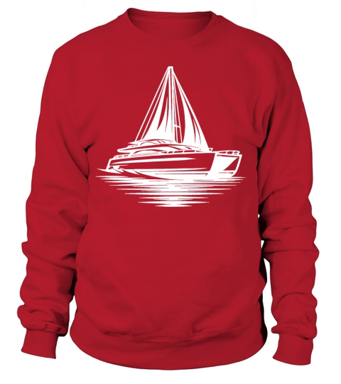 Chic Double Hull Sailing Boat Catamaran Sailor Sweatshirt Unisex