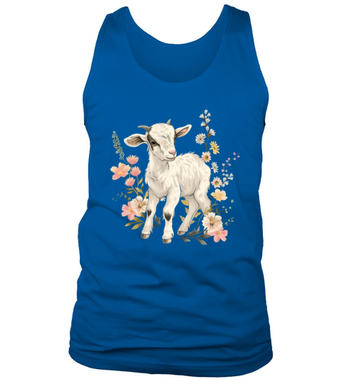 Goat Flowers Farmer Gift Tank Top Unisex