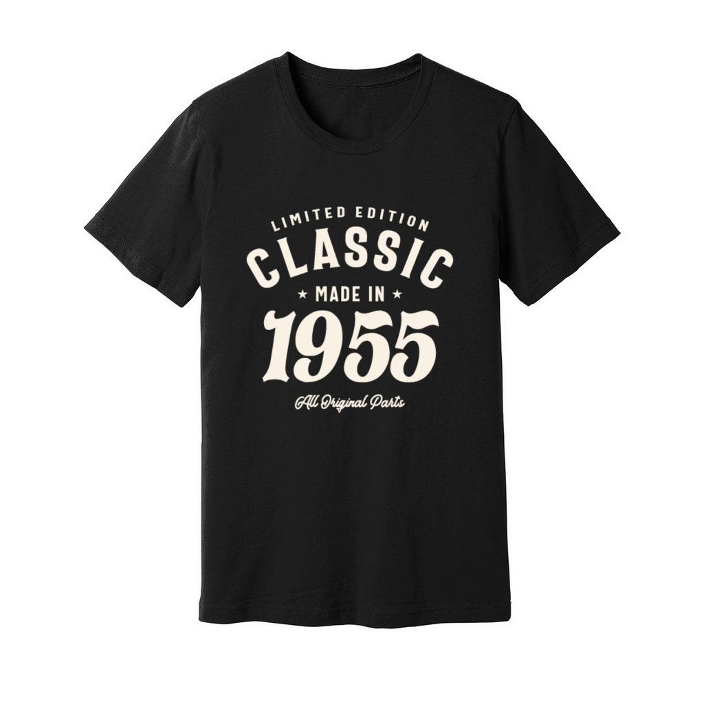 1955 69th Birthday Gifts 69 Year Old Men Women Unisex Jersey Tee