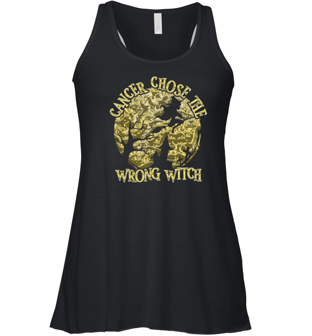 Cancer Witch Golden Childhood Cancer Women's Flowy Tank Top