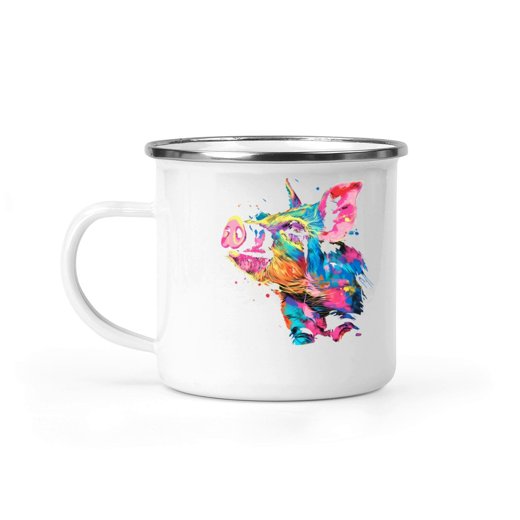 Pig Funny Farming Farmer Gift Camping Mug