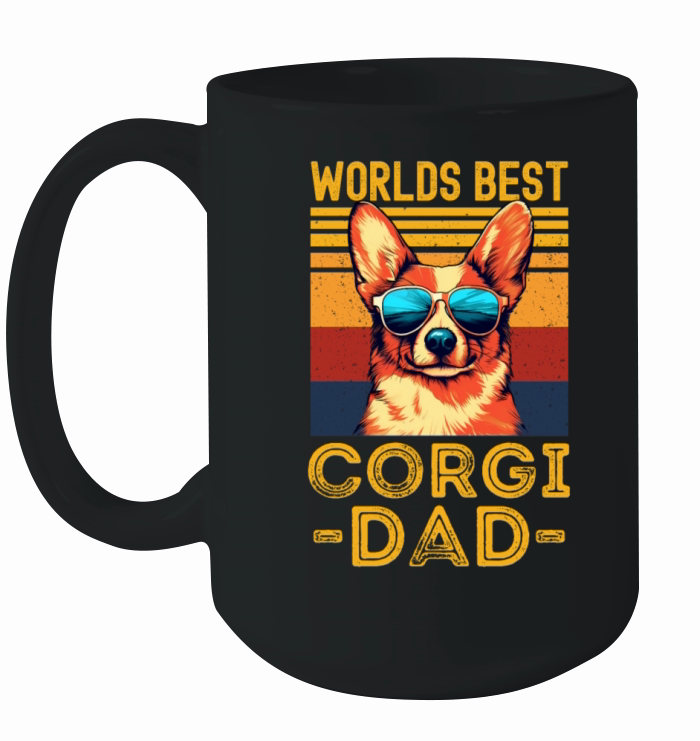 Corgi with sunglasses retro Ceramic Mug