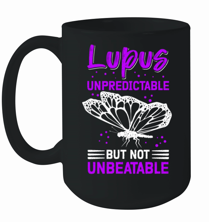 Unpredictable but Not Unbeatable Lupus Awareness Ceramic Mug