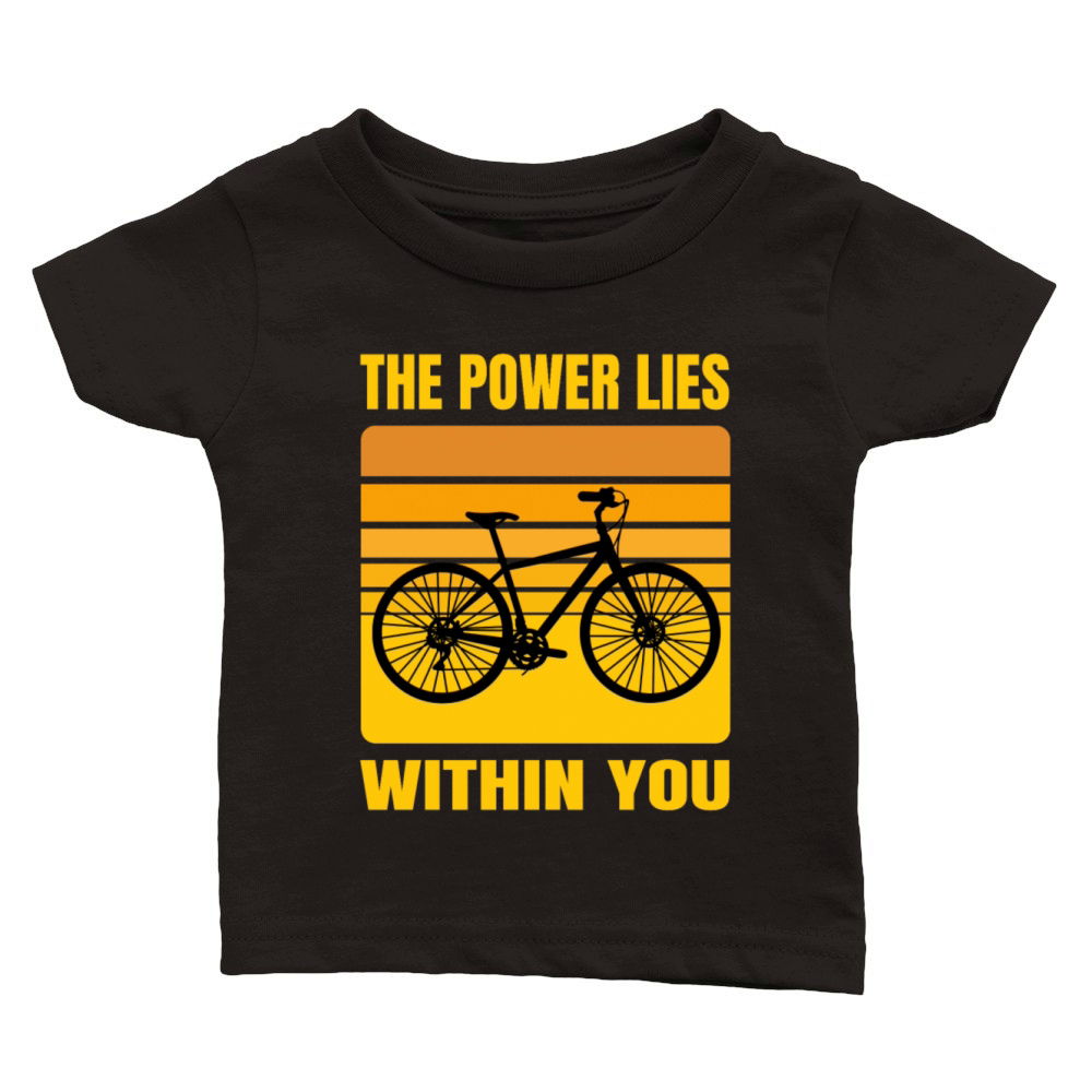 Inspirational Cycling Quote Cyclist Motivation Classic Baby Crewneck T-shirt