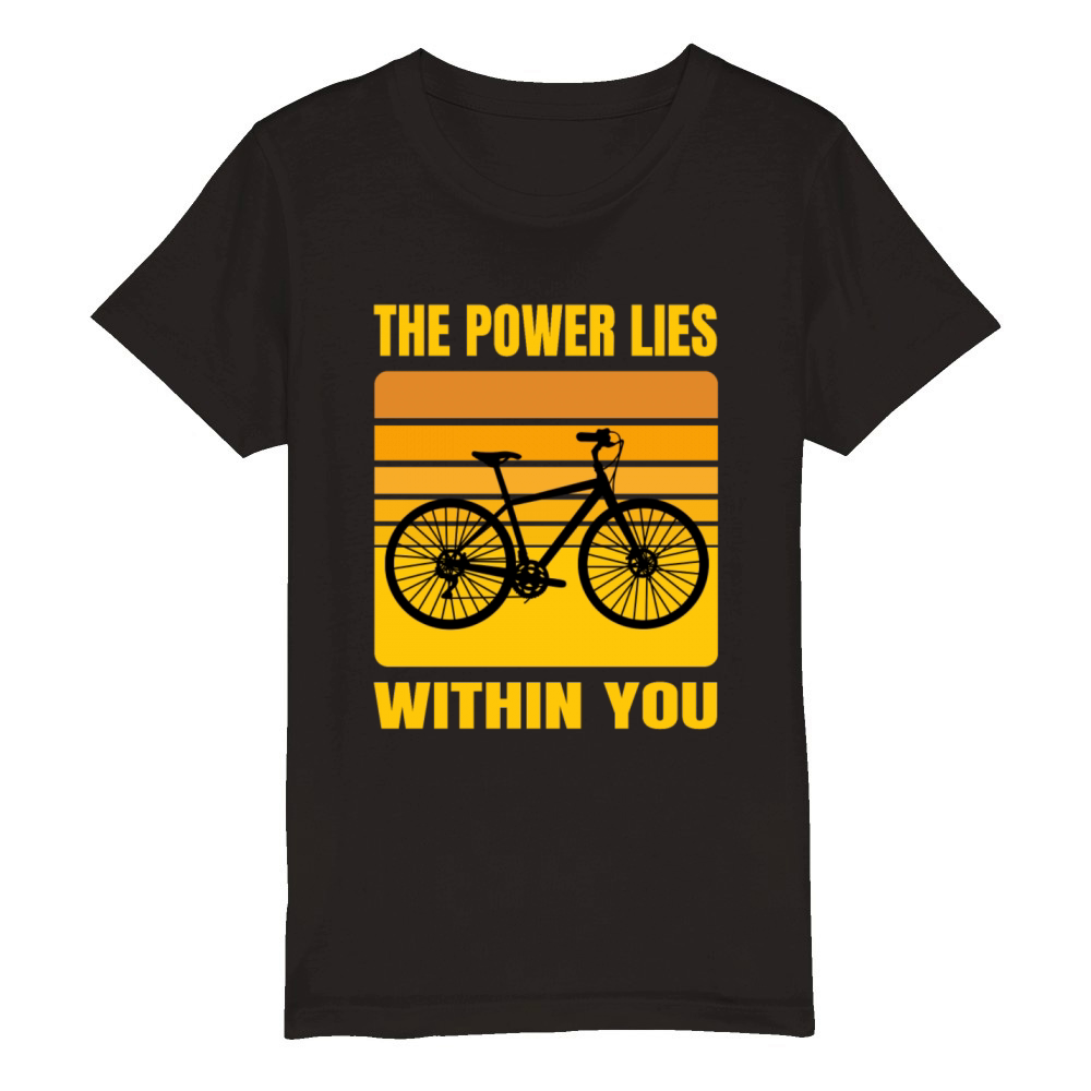 Inspirational Cycling Quote Cyclist Motivation Organic Kids Crewneck T-shirt