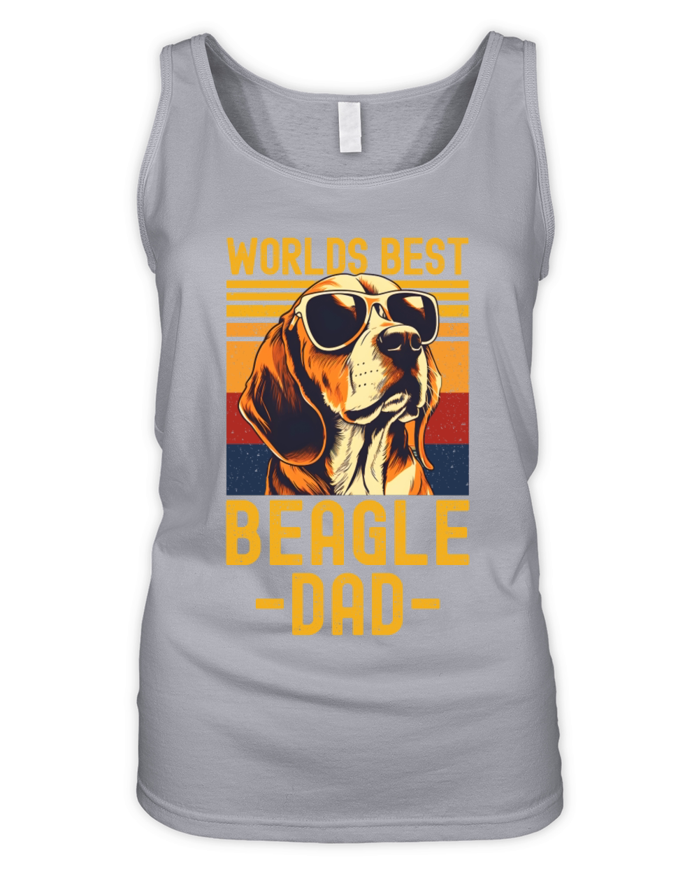 Beagle with sunglasses retro Organic Women's Tank Top