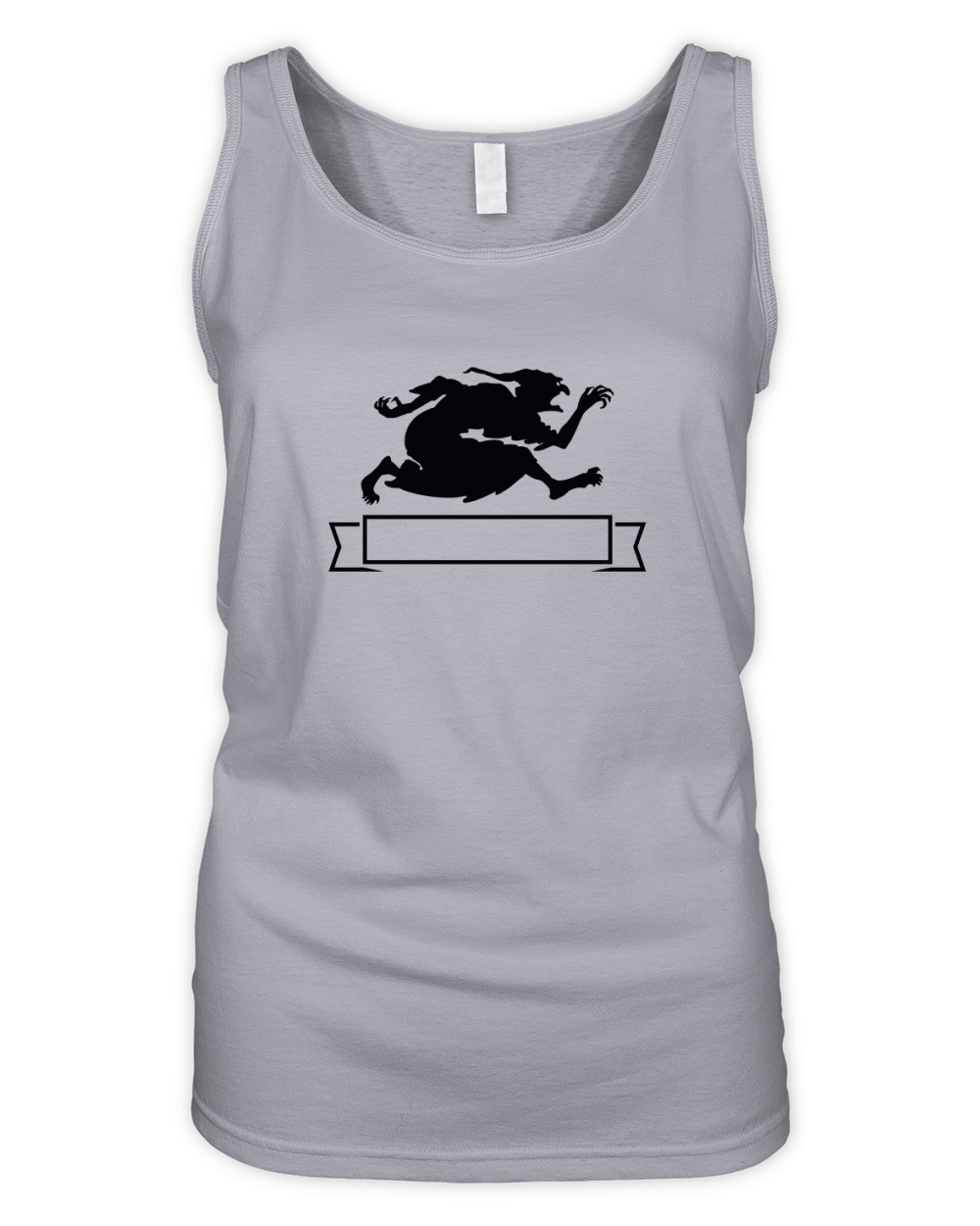 HALLOWEEN BADGE WITCH RUN Organic Women's Tank Top