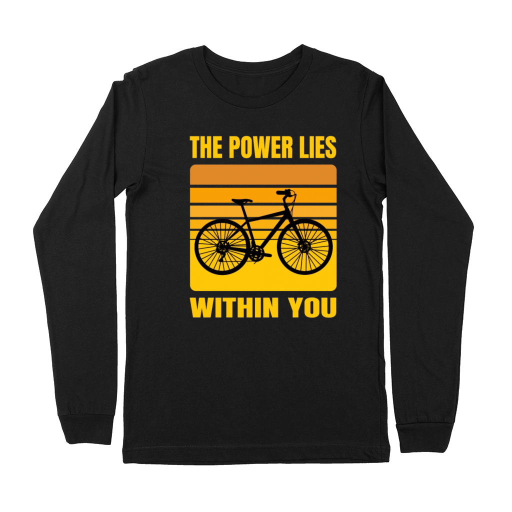 Inspirational Cycling Quote Cyclist Motivation Premium Long Sleeve