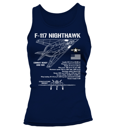 F-117 Stealth Nighthawk Specs Military Aircraft Tank top Woman