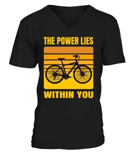 Inspirational Cycling Quote Cyclist Motivation V-Neck T-shirt
