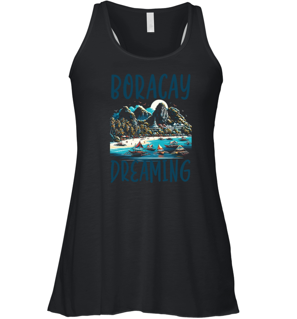 Boracay Philippines Summer Vacation Boaracay Beach Women's Flowy Tank Top