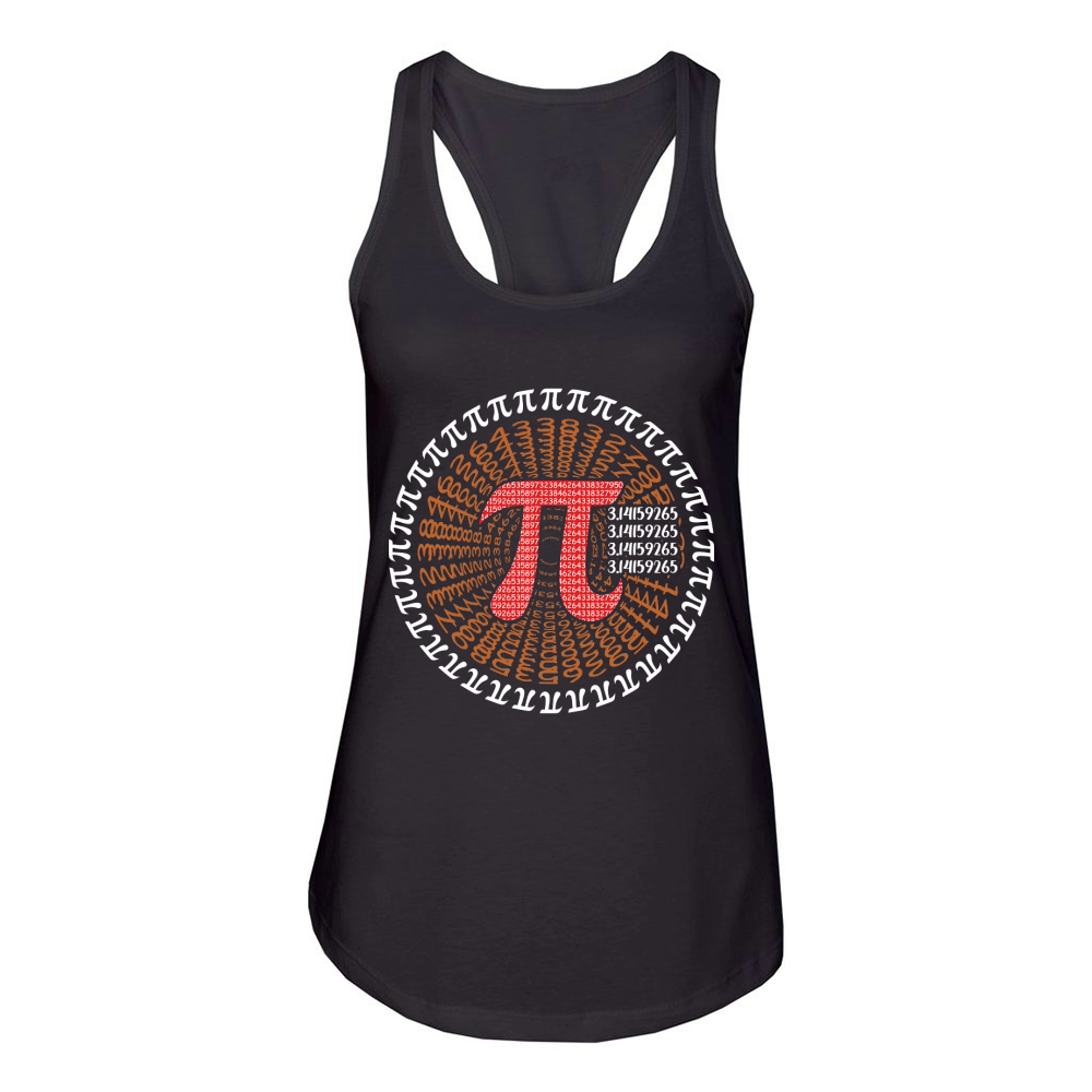 pi simple Women's Racerback Tank