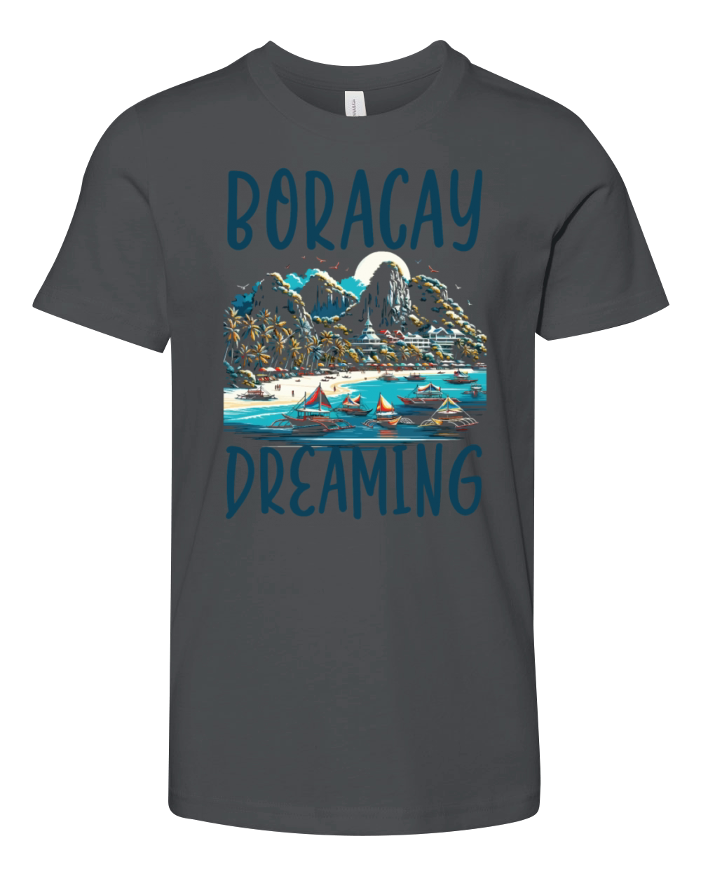 Boracay Philippines Summer Vacation Boaracay Beach Youth Unisex Jersey Tee