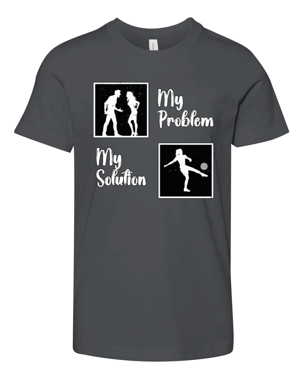 Kickball Player My Problem My Pictogram Mom Dad Youth Unisex Jersey Tee
