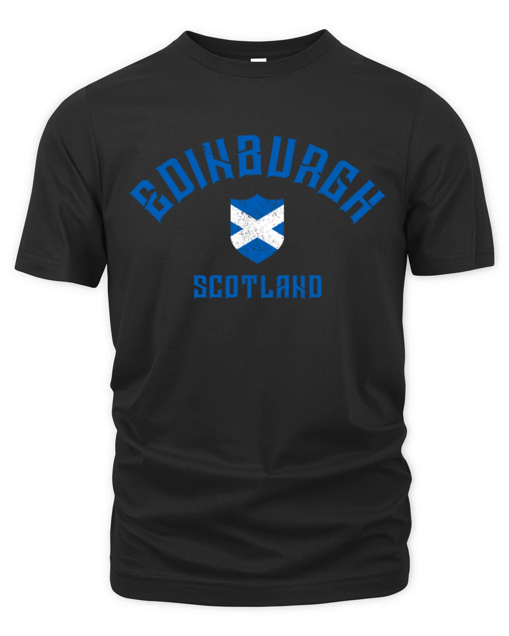 Edinburgh Scotland Scottish Flag UK Organic Unisex T-shirt