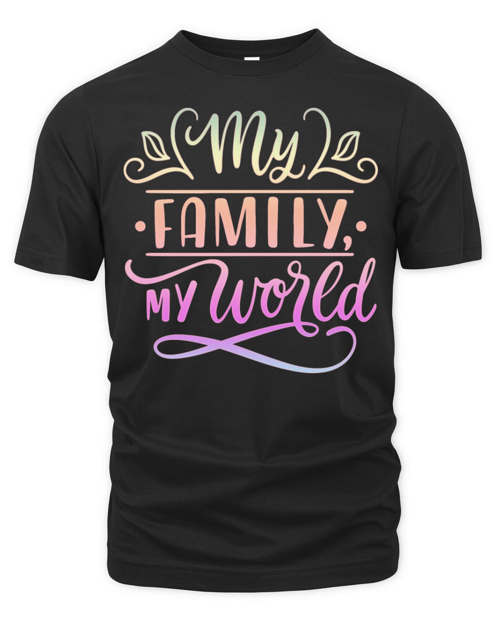My Family My World Organic Unisex T-shirt
