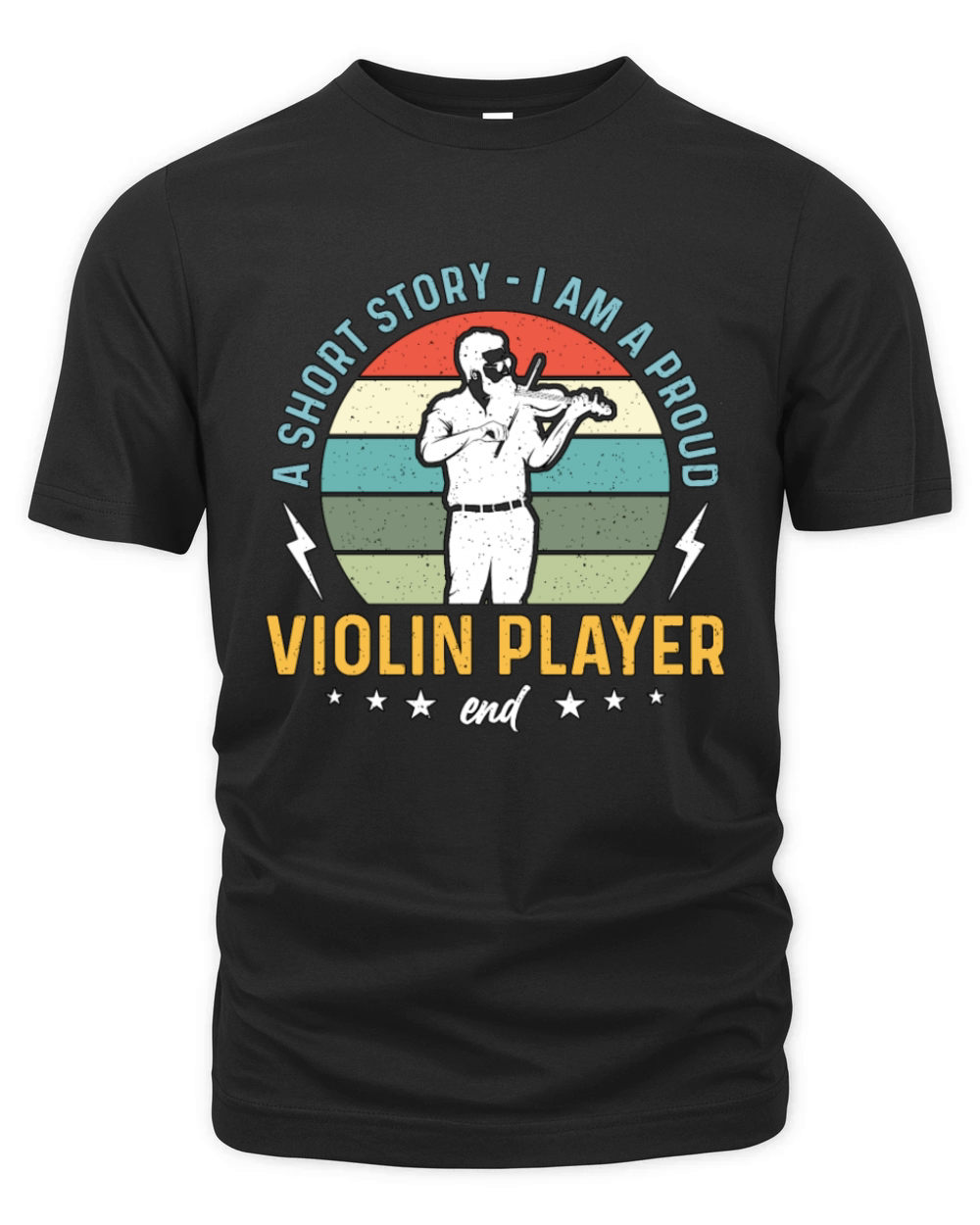 Violin Player A Short Story I Am A Proud Violinist Organic Unisex T-shirt