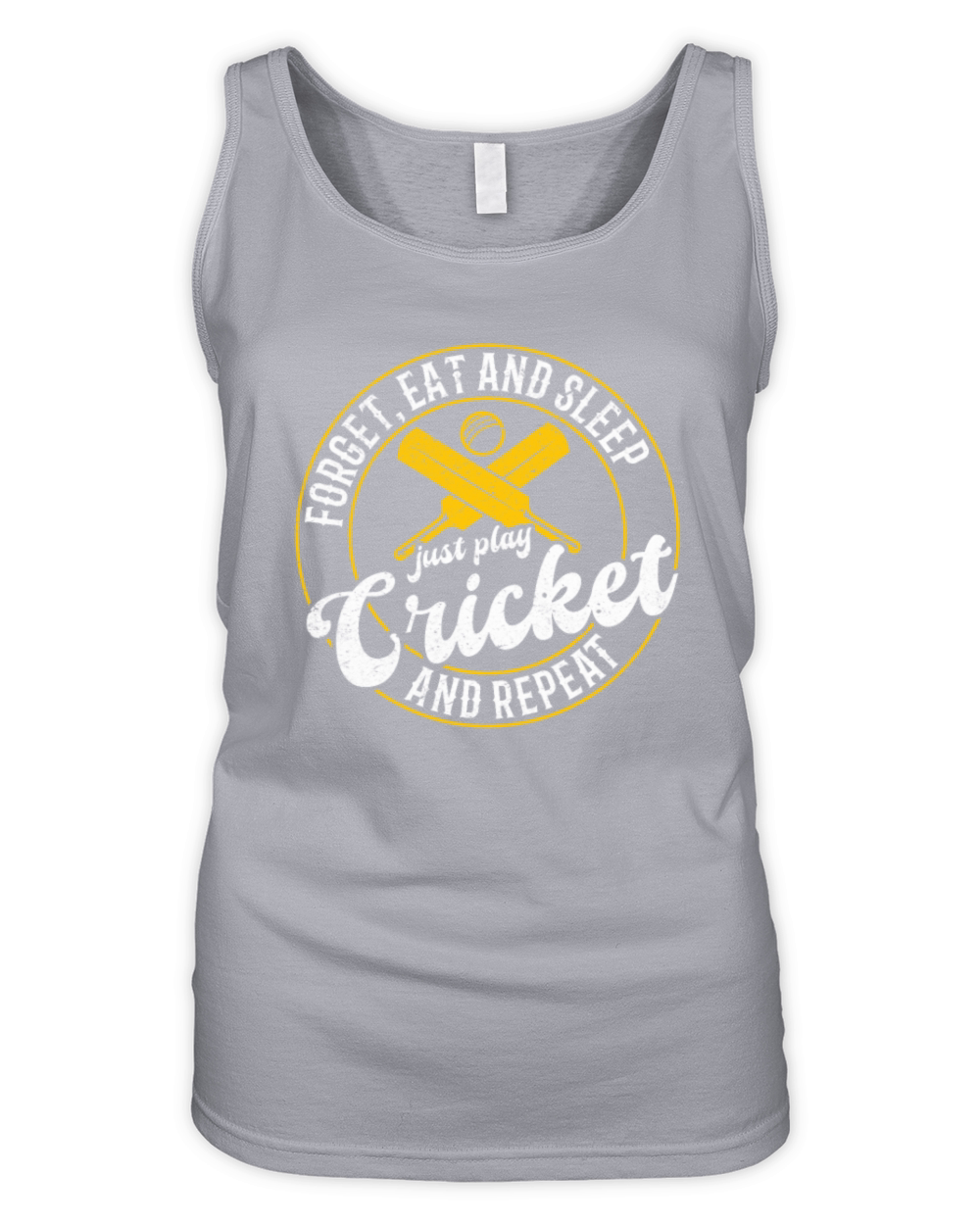 Forget eat and sleep just play Cricket and repeat Organic Women's Tank Top