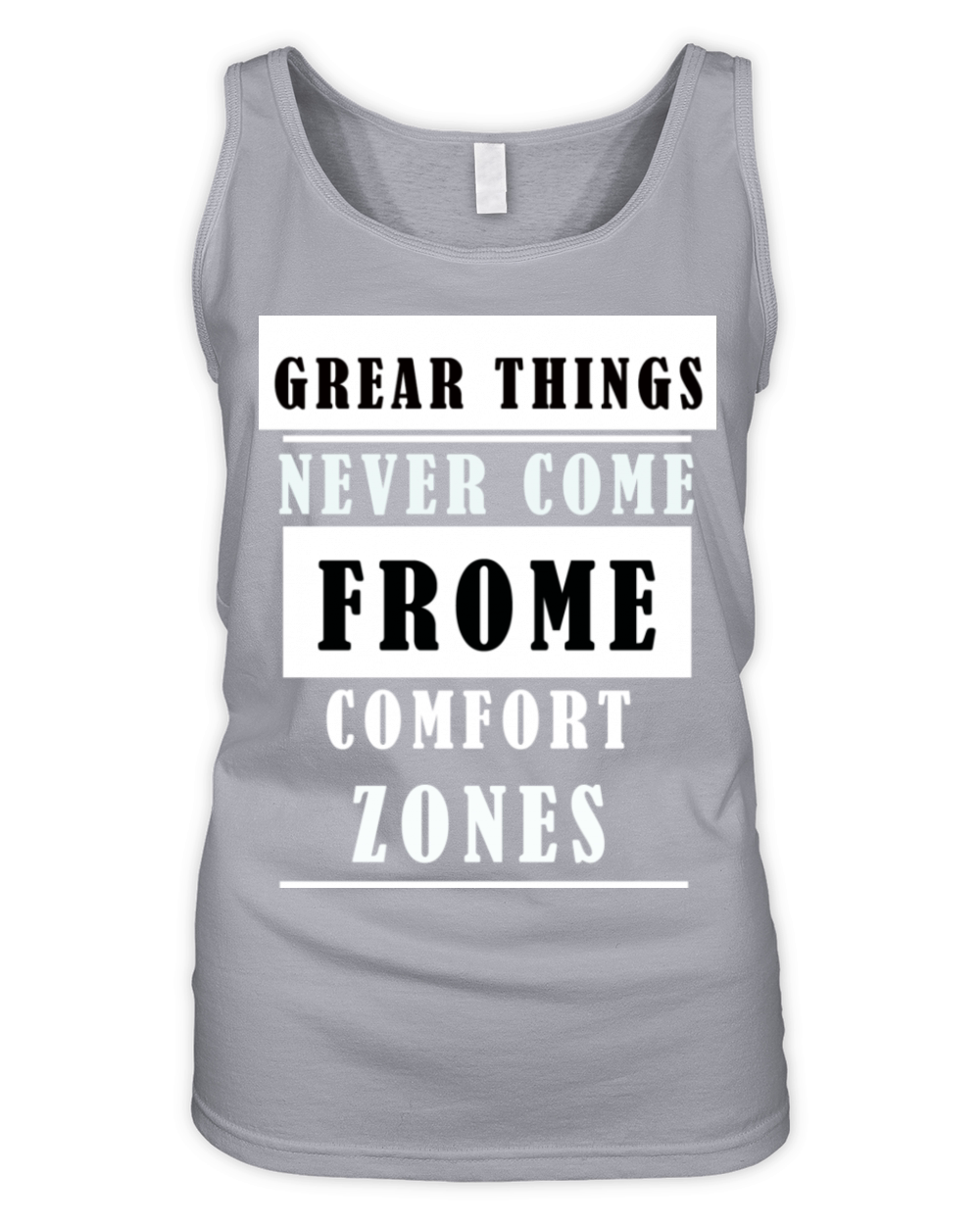 Great things never come from comfort zone Organic Women's Tank Top
