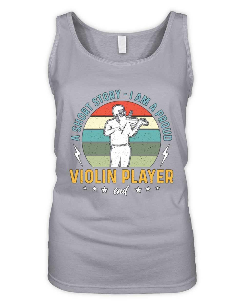 Violin Player A Short Story I Am A Proud Violinist Organic Women's Tank Top