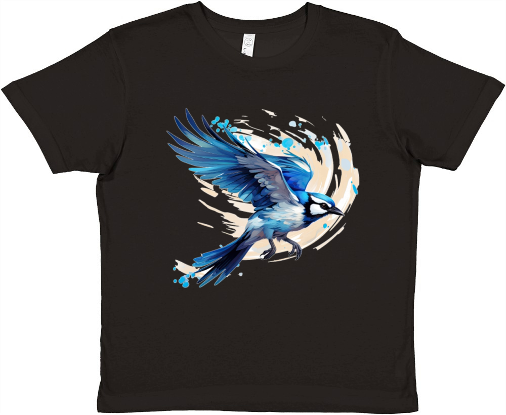 Blue Jay Bird Watching Vintage Birding Birdwatcher Premium Kids Crewneck T-shirt