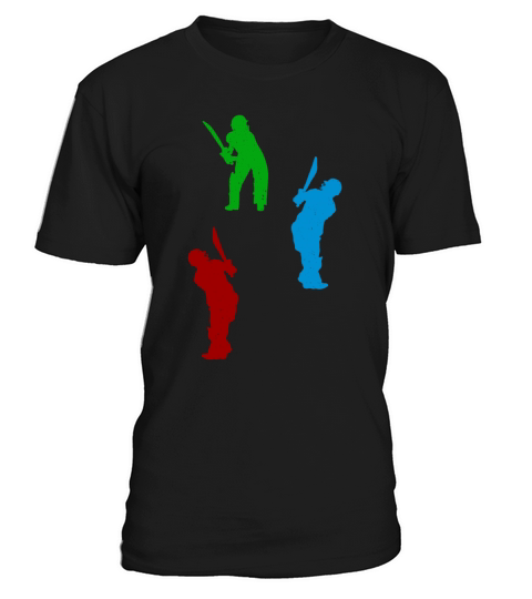 Cricketing Silhouette Cricket Player Silhouettes C T-Shirt Unisex