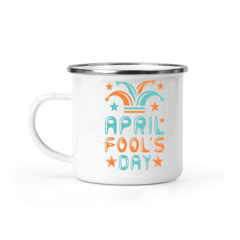 April Fools Day Camping Mug