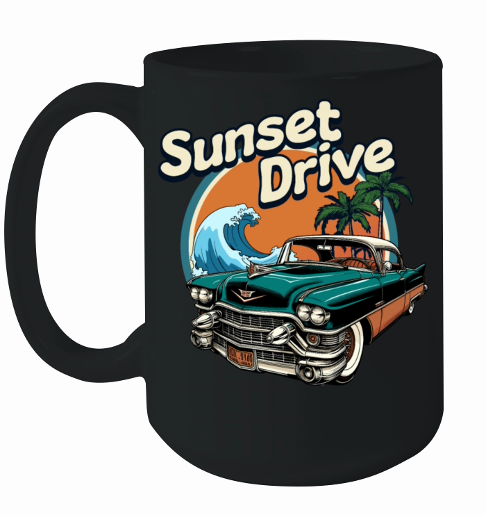 Sunset Drive Escape Ceramic Mug