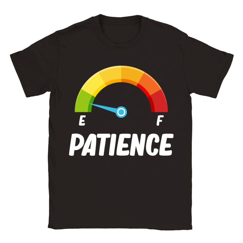 Patience Meter Funny Impatience Traits Behavior Classic Kids Crewneck T-shirt