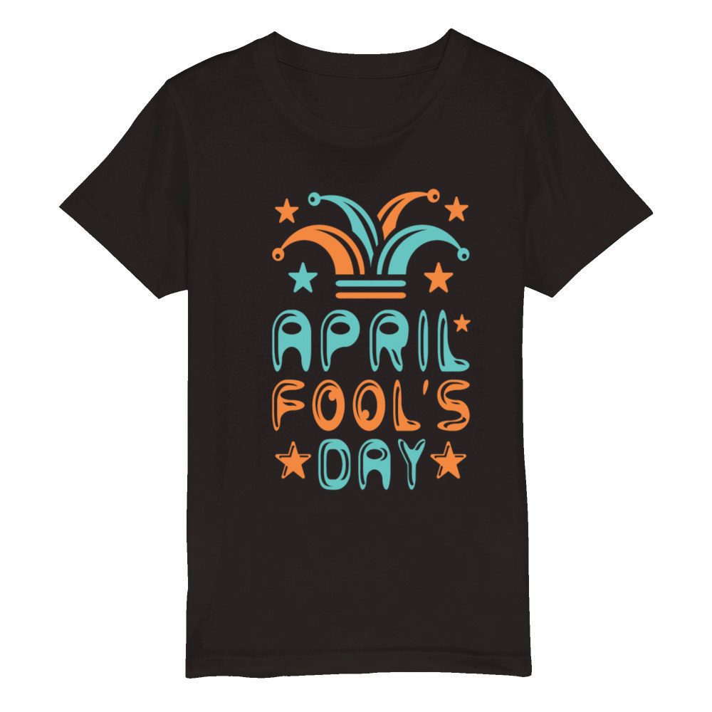 April Fools Day Organic Kids Crewneck T-shirt