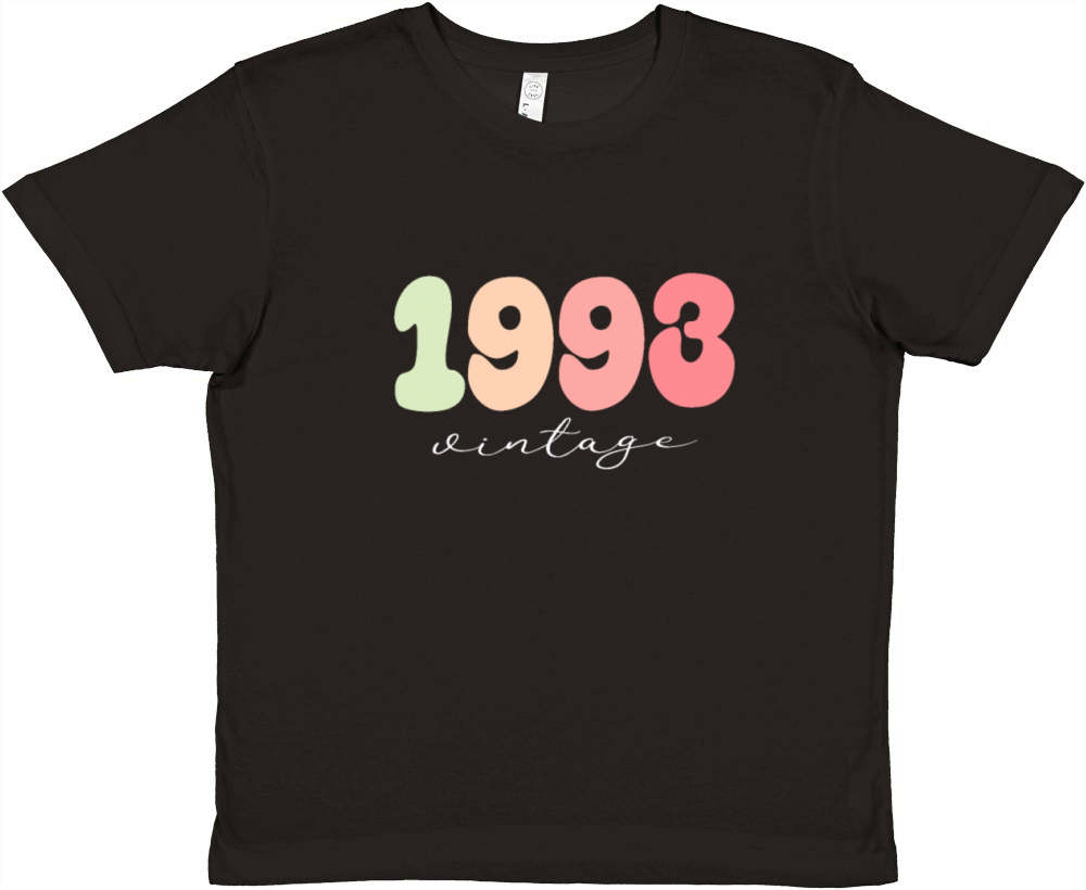 Birthday 1993 Vintage Premium Kids Crewneck T-shirt