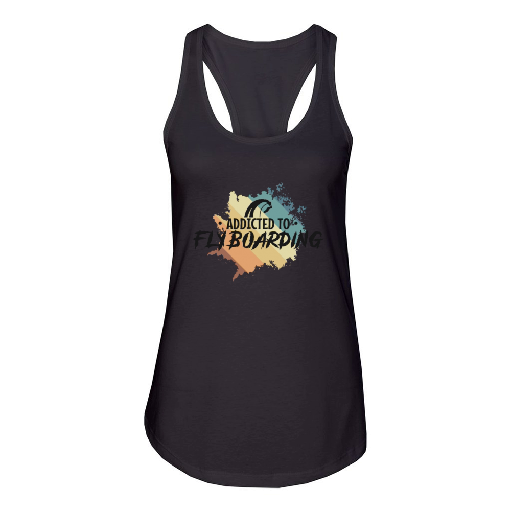 Addicted to Flyboarding Water Sports Women's Racerback Tank