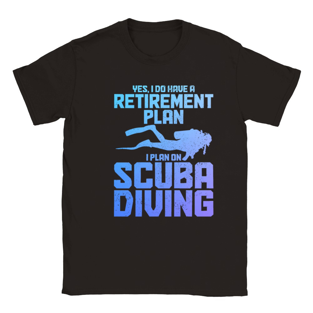 Scuba Diving Funny Vintage Diver Gift Classic Kids Crewneck T-shirt