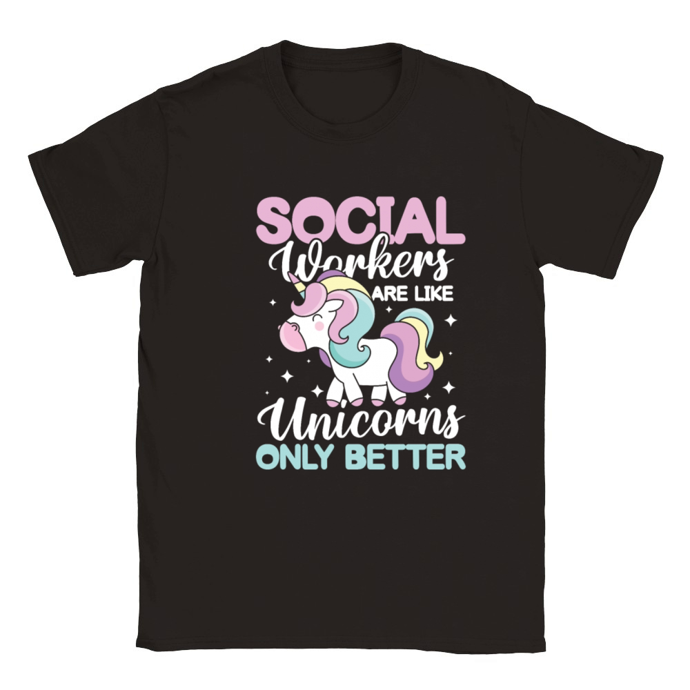 Social Worker Are Like Unicorns Only Better Classic Kids Crewneck T-shirt