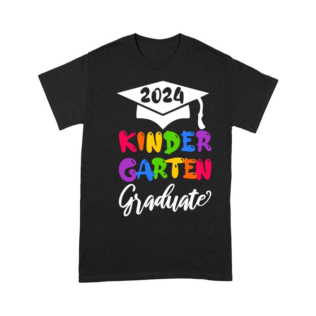 2024 Kindergarten Graduate white text Comfort T-shirt