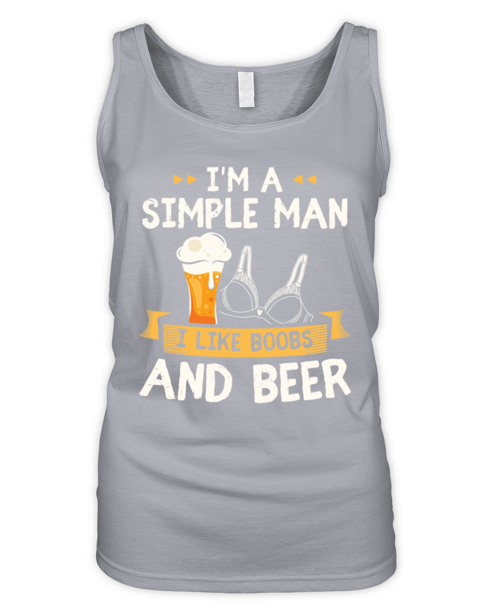 Beer Humor Simple Pleasures Mens Apparel Organic Women's Tank Top