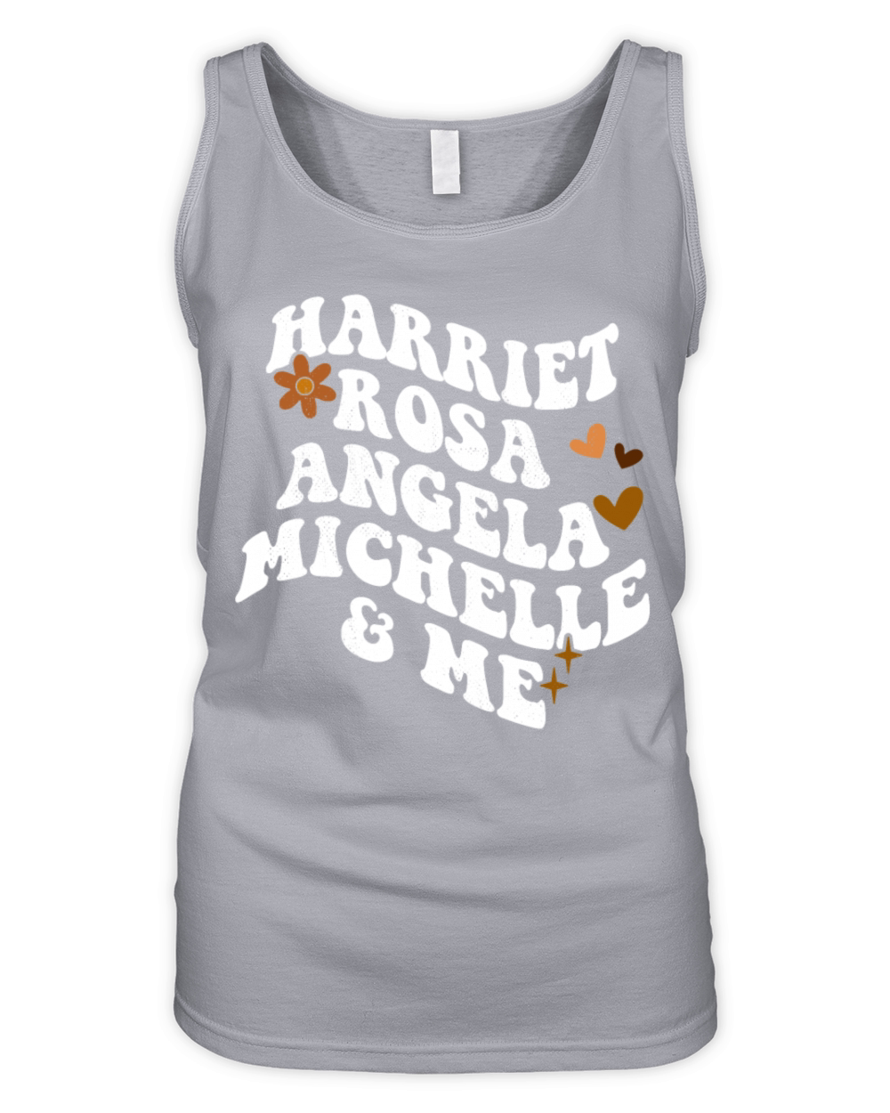 Retro Groovy Melanin Pride Harriet Rosa Angela Organic Women's Tank Top