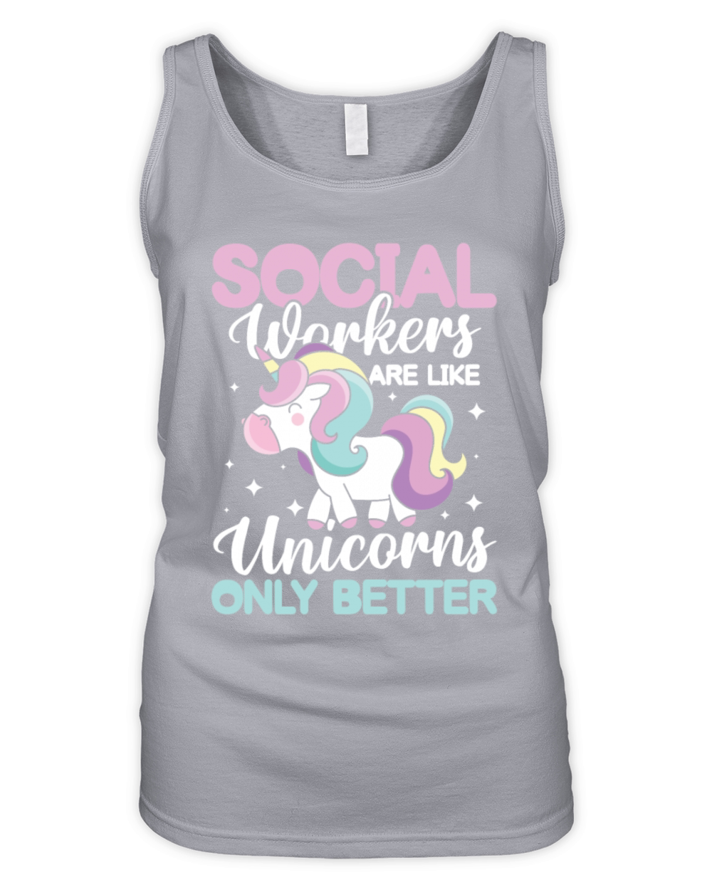 Social Worker Are Like Unicorns Only Better Organic Women's Tank Top