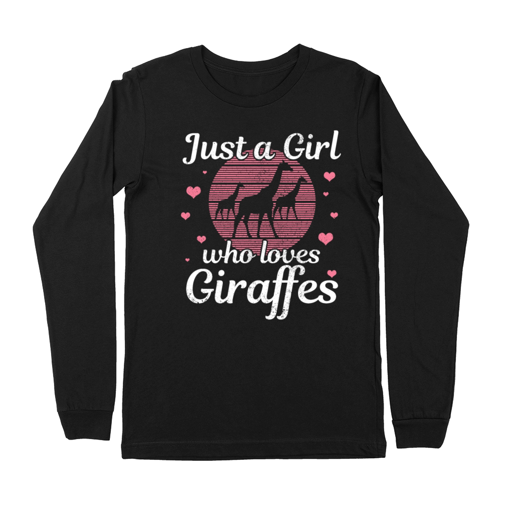 Giraffe Animal Gift Premium Long Sleeve
