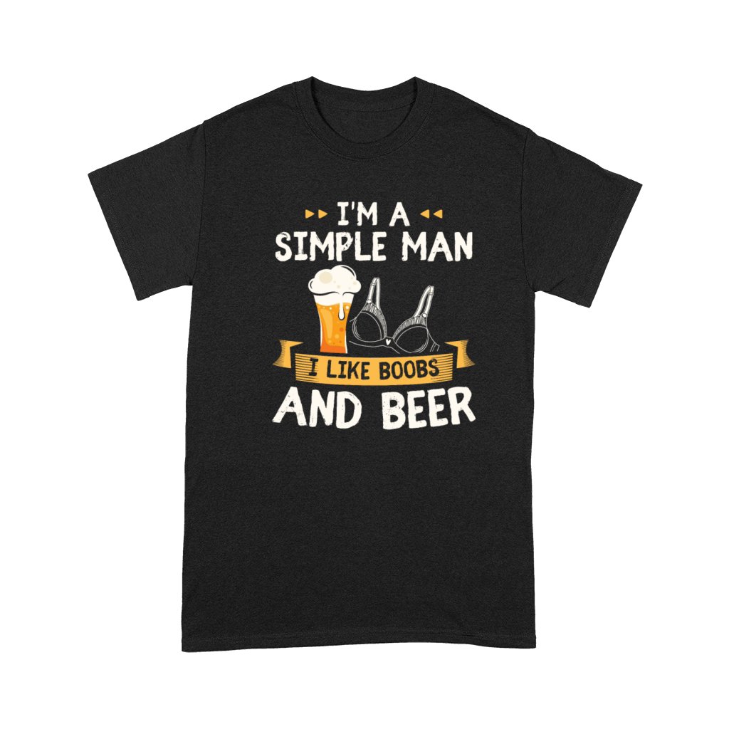 Beer Humor Simple Pleasures Mens Apparel Premium T-shirt