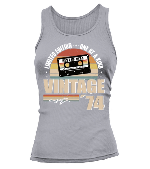 50th birthday vintage 1974 born in 1974 Tank top Woman