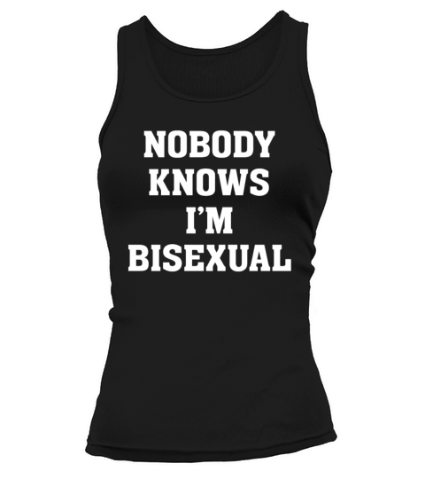 Nobody Knows Im Bisexual T Shirt LGBT Pride Tank top Woman